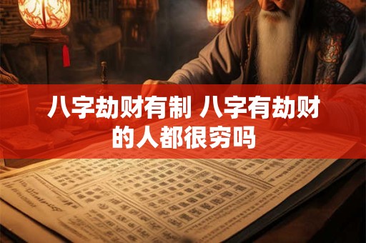 八字劫财有制 八字有劫财的人都很穷吗