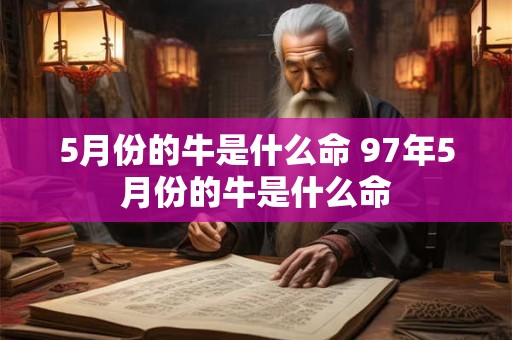 5月份的牛是什么命 97年5月份的牛是什么命