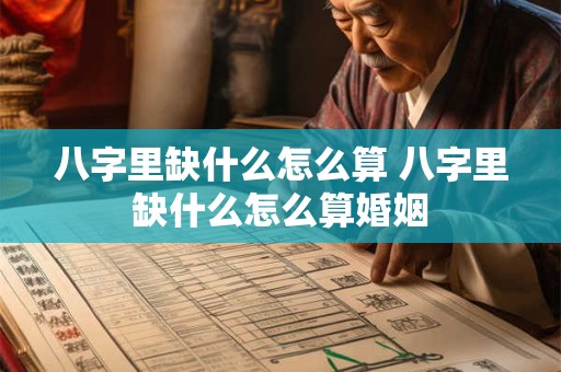 八字里缺什么怎么算 八字里缺什么怎么算婚姻