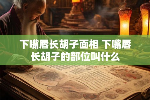 下嘴唇长胡子面相 下嘴唇长胡子的部位叫什么