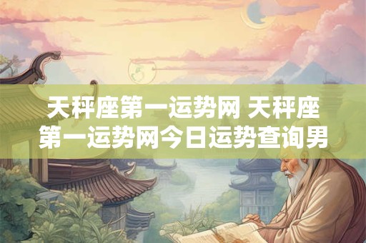 天秤座第一运势网 天秤座第一运势网今日运势查询男女
