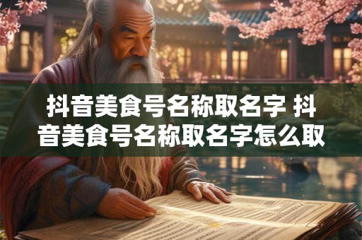 抖音美食号名称取名字 抖音美食号名称取名字怎么取