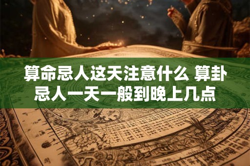 算命忌人这天注意什么 算卦忌人一天一般到晚上几点