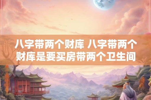 八字带两个财库 八字带两个财库是要买房带两个卫生间间
