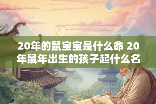 20年的鼠宝宝是什么命 20年鼠年出生的孩子起什么名字