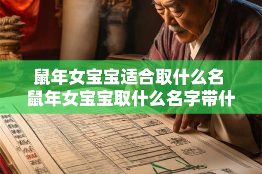 鼠年女宝宝适合取什么名 鼠年女宝宝取什么名字带什么字好