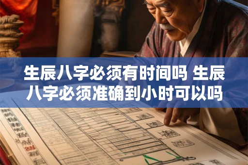 生辰八字必须有时间吗 生辰八字必须准确到小时可以吗