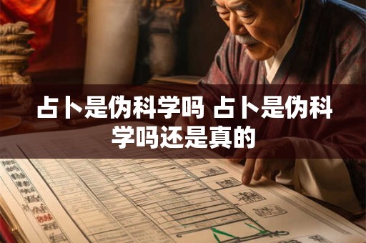 占卜是伪科学吗 占卜是伪科学吗还是真的