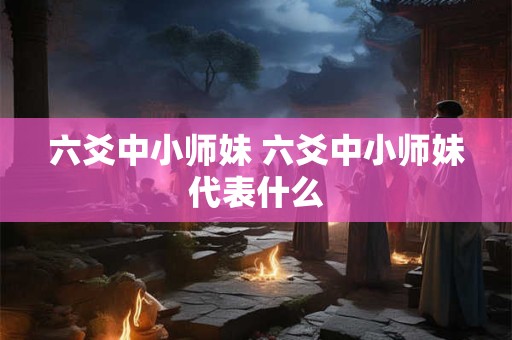 六爻中小师妹 六爻中小师妹代表什么