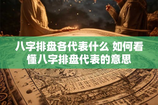 八字排盘各代表什么 如何看懂八字排盘代表的意思