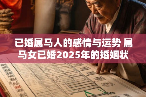 已婚属马人的感情与运势 属马女已婚2025年的婚姻状况如何