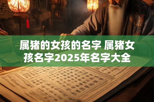 属猪的女孩的名字 属猪女孩名字2025年名字大全