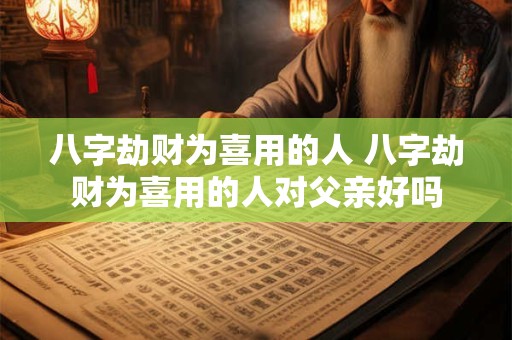 八字劫财为喜用的人 八字劫财为喜用的人对父亲好吗