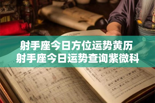 射手座今日方位运势黄历 射手座今日运势查询紫微科技