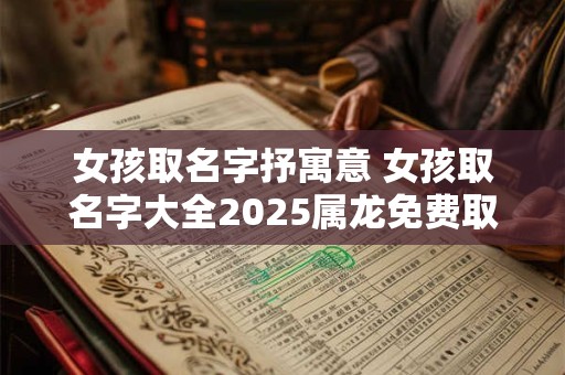女孩取名字抒寓意 女孩取名字大全2025属龙免费取名