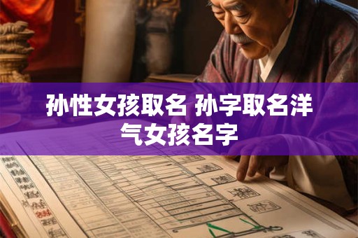 孙性女孩取名 孙字取名洋气女孩名字