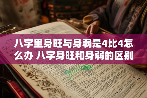 八字里身旺与身弱是4比4怎么办 八字身旺和身弱的区别与表现