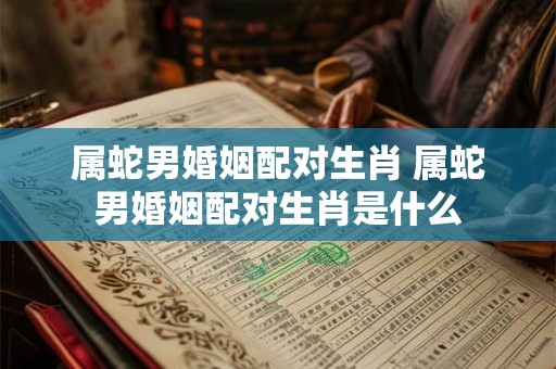 属蛇男婚姻配对生肖 属蛇男婚姻配对生肖是什么