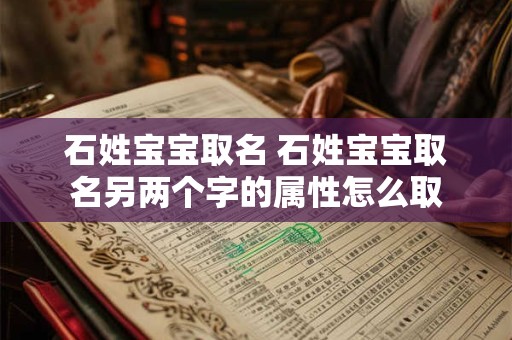 石姓宝宝取名 石姓宝宝取名另两个字的属性怎么取