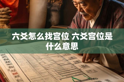 六爻怎么找宫位 六爻宫位是什么意思