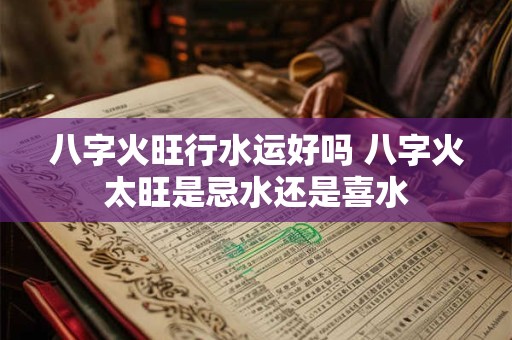 八字火旺行水运好吗 八字火太旺是忌水还是喜水