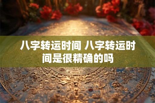 八字转运时间 八字转运时间是很精确的吗