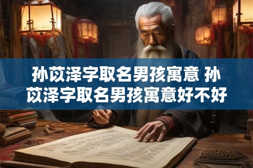 孙苡泽字取名男孩寓意 孙苡泽字取名男孩寓意好不好