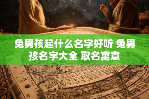 兔男孩起什么名字好听 兔男孩名字大全 取名寓意