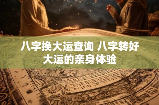 八字换大运查询 八字转好大运的亲身体验