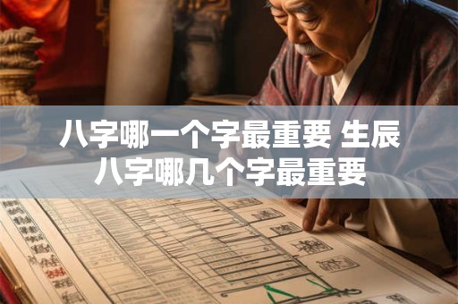 八字哪一个字最重要 生辰八字哪几个字最重要