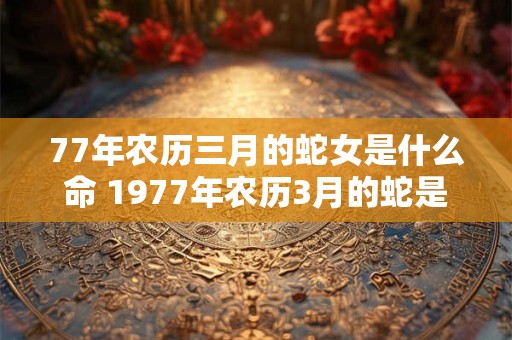77年农历三月的蛇女是什么命 1977年农历3月的蛇是什么命