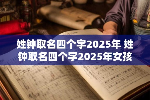 姓钟取名四个字2025年 姓钟取名四个字2025年女孩