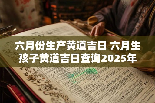 六月份生产黄道吉日 六月生孩子黄道吉日查询2025年