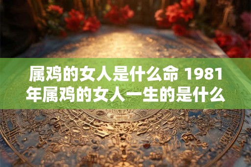 详细阅读:属鸡的女人是什么命 1981年属鸡的女人一生的是什么命 属鸡的女人是什么命 1981年属鸡的女人一生的是什么命
