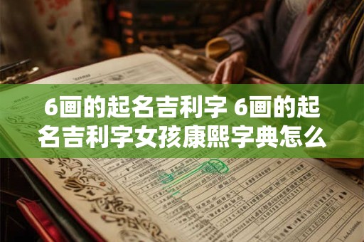 6画的起名吉利字 6画的起名吉利字女孩康熙字典怎么取 6画的起名吉利字 6画的起名吉利字女孩康熙字典怎么取