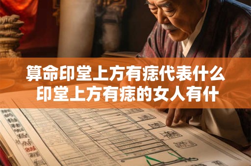 算命印堂上方有痣代表什么 印堂上方有痣的女人有什么特点