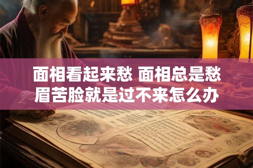 面相看起来愁 面相总是愁眉苦脸就是过不来怎么办