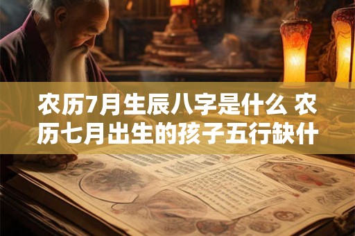 农历7月生辰八字是什么 农历七月出生的孩子五行缺什么