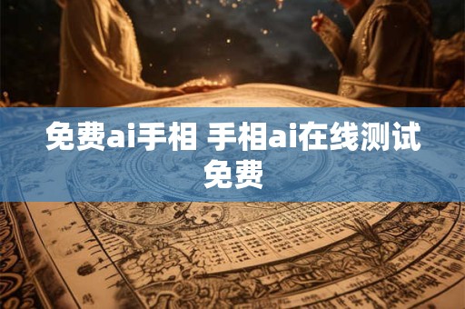 免费ai手相 手相ai在线测试免费