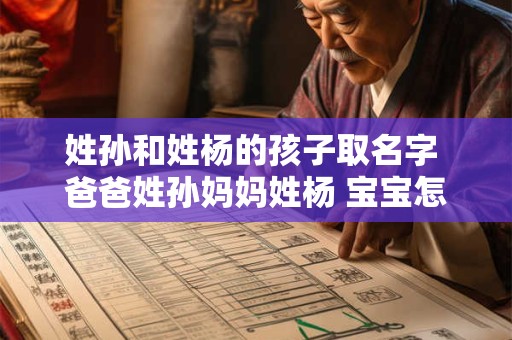 姓孙和姓杨的孩子取名字 爸爸姓孙妈妈姓杨 宝宝怎么取名字呢