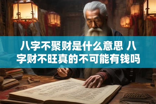 八字不聚财是什么意思 八字财不旺真的不可能有钱吗