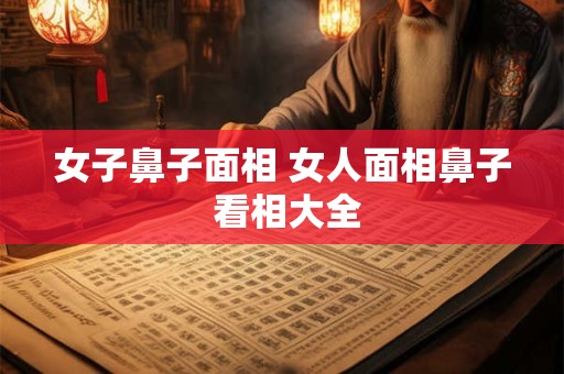 女子鼻子面相 女人面相鼻子 看相大全