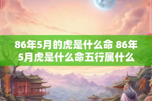 86年5月的虎是什么命 86年5月虎是什么命五行属什么