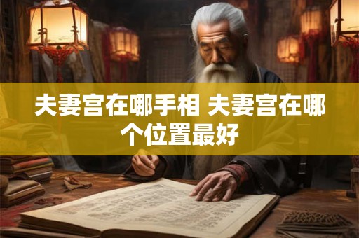 夫妻宫在哪手相 夫妻宫在哪个位置最好