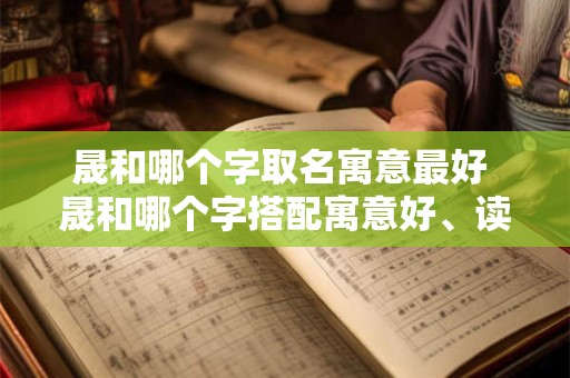 晟和哪个字取名寓意最好 晟和哪个字搭配寓意好、读的好听