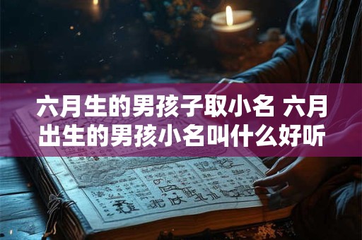 六月生的男孩子取小名 六月出生的男孩小名叫什么好听