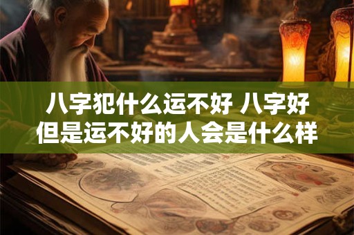 八字犯什么运不好 八字好但是运不好的人会是什么样子