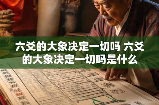 六爻的大象决定一切吗 六爻的大象决定一切吗是什么