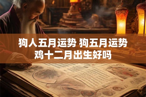 狗人五月运势 狗五月运势鸡十二月出生好吗
