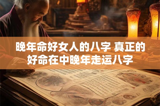 晚年命好女人的八字 真正的好命在中晚年走运八字